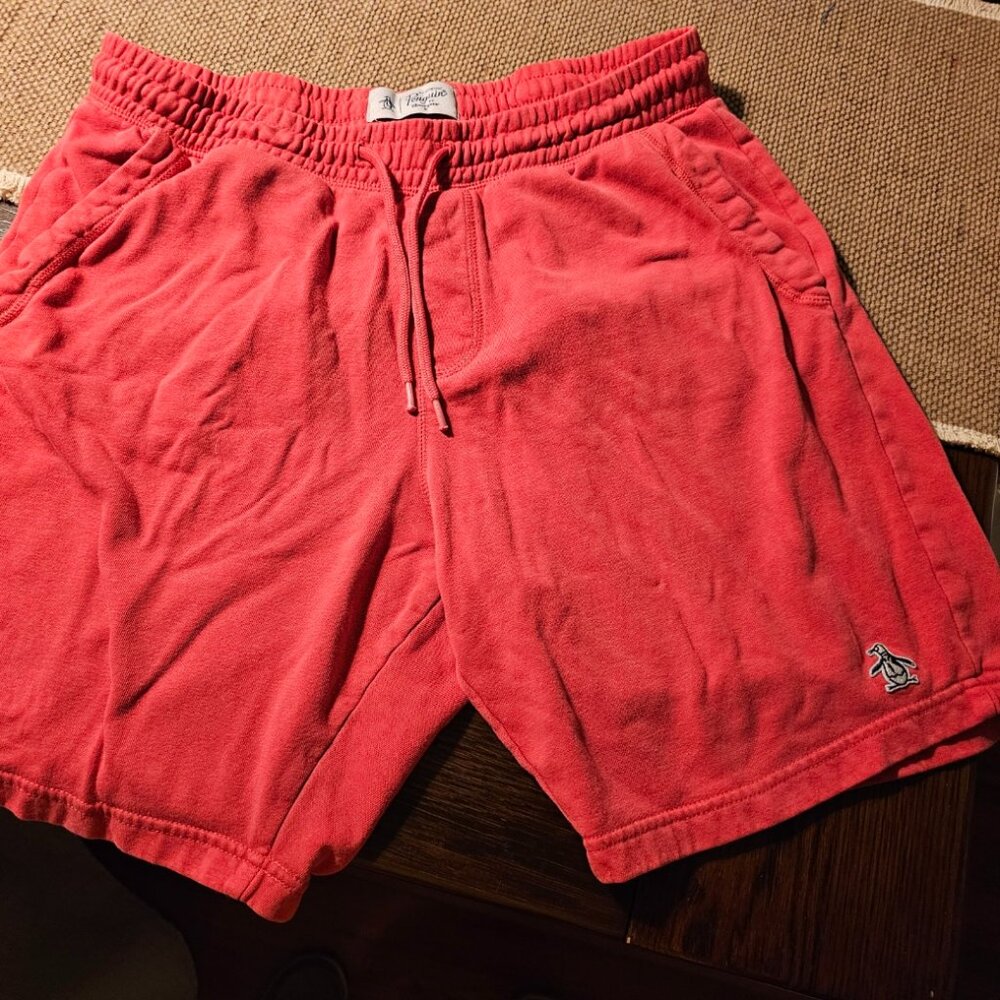 Penguin GYM Shorts in Red Pink size LARGE